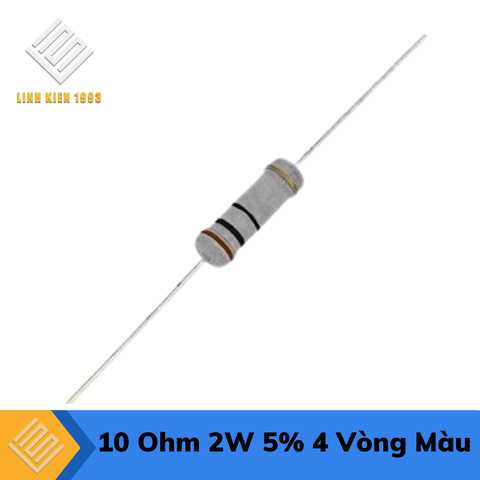 Điện Trở 10 Ohm 2W 5% 4 Vòng Màu
