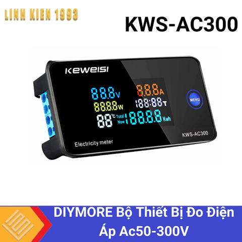 DIYMORE Bộ Thiết Bị Đo Điện Áp Ac50-300V KWS-AC300 10A