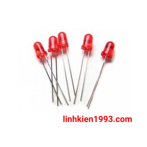 Led màu đỏ 3mm (Red loại tốt) - Gói 10 con 