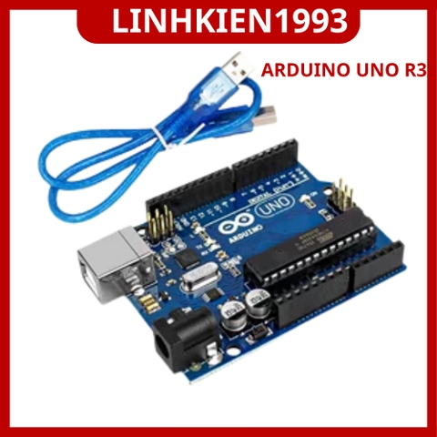 Arduino UNO R3 Chính Hãng ATmega328P - Board Phát Triển Vi Điều Khiển Kèm Cáp USB