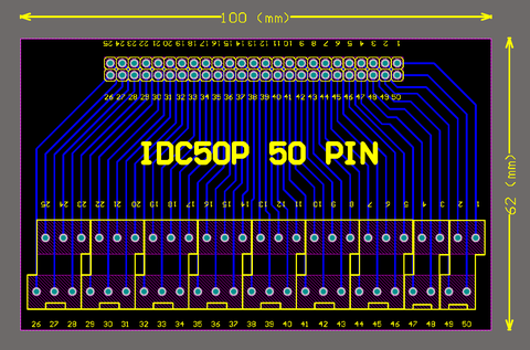 IDC50P Cầu đấu dây 50 chân Terminal PLC Mitsubsihi