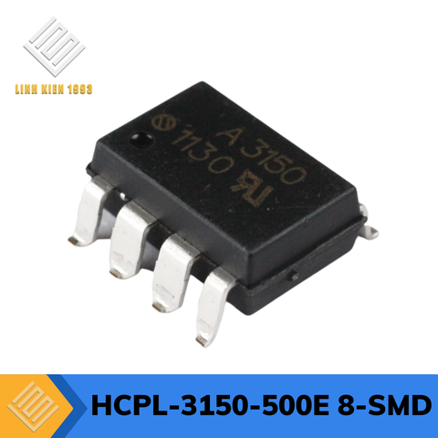 HCPL-3150-500E Gate Driver Optical Coupling 3750Vrms 1 Channel, 8-SMD