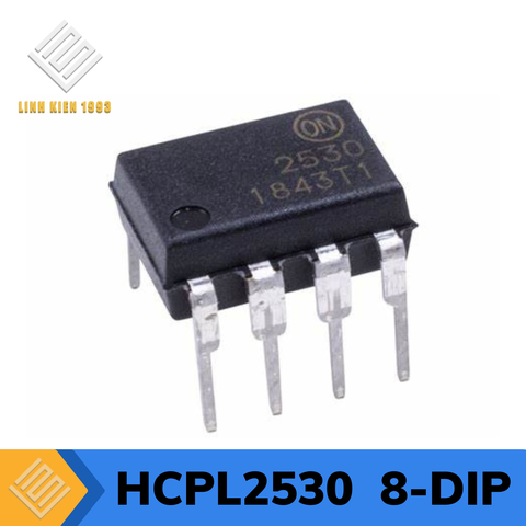 HCPL2530 Optoisolator Transistor Output 2500Vrms 2 Channel, 8-DIP