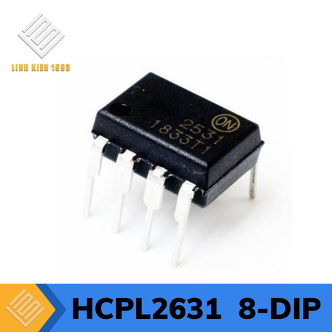 HCPL2631 Logic Output Optoisolator 2500Vrms 2 Channel, 8-DIP
