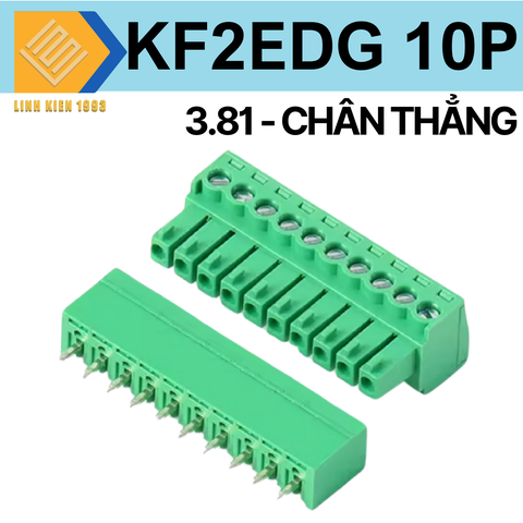 Terminal kf-3.81-10v 300v 10a 10 chân thẳng