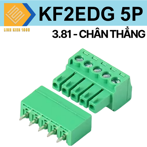 Terminal kf-3.81-5v 300v 10a 5 chân thẳng