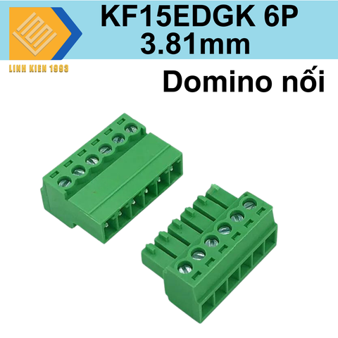 Domino KF15EDGK 3.81mm 2 đầu vít 6 pin