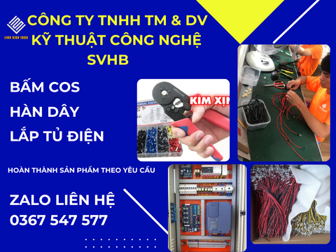 BẤM COS , HÀN DÂY , LẮP TỦ ĐIỆN
