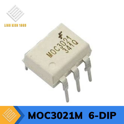 MOC3021M Optoisolator Triac Output 4170Vrms 1 Channel, 6-DIP
