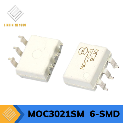 MOC3021SM Optoisolator Triac Output 4170Vrms 1 Channel, 6-SMD