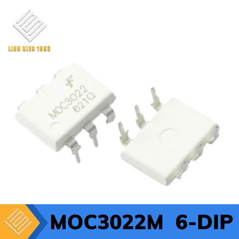 MOC3022M Optoisolator Triac Output 4170Vrms 1 Channel, 6-DIP