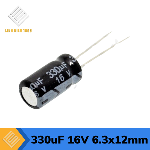Tụ Hóa 330uF 16V 6.3x12mm Xuyên Lỗ