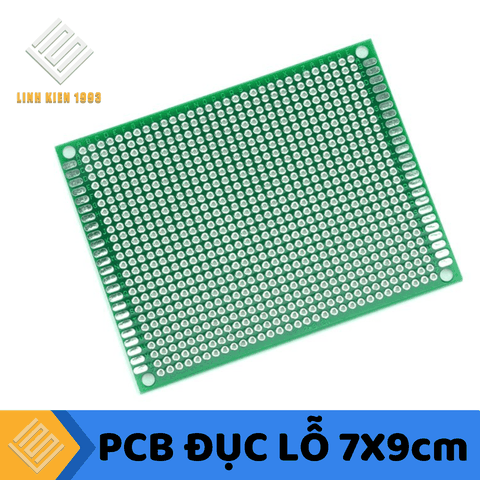 PCB 7x9cm phủ xanh hai mặt ( loại tốt)