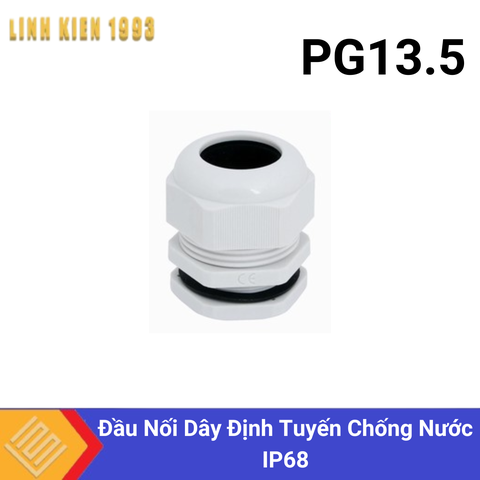 PG13.5 Đầu Nối Dây Định Tuyến Chống Nước IP68 Màu Trắng OEM
