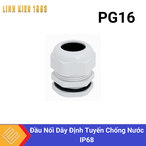 PG16 Đầu Nối Dây Định Tuyến Chống Nước IP68 Màu Trắng OEM