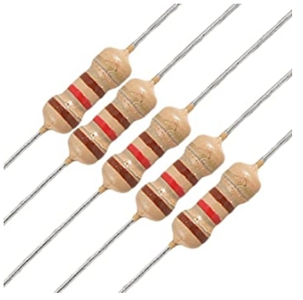 Điện trở 3 Kohm 1/4w 5% 4 vòng màu ( số lượng 50 con )