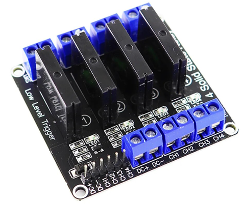 Mạch 4 Relay SSR G3MB-202P 24V Kích Mức Thấp
