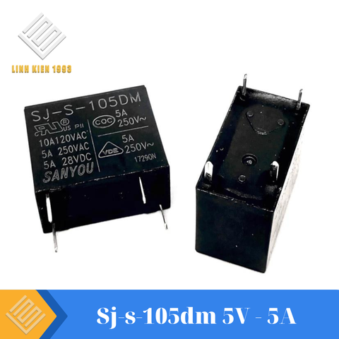 Sj-s-105dm relay 4 chân 5V 5A LOẠI TỐT