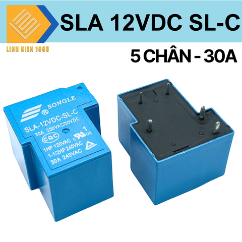 SLA 12VDC SL-C Relay songle 12V30A 5 chân , rơ le 12vdc 30a