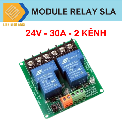 Module relay 2 kênh 24v 30a