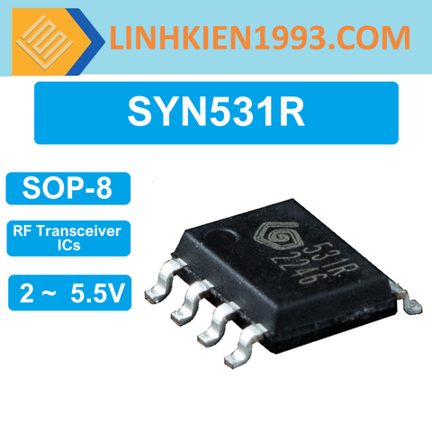SYN531R SOP-8 IC thu RF 315Mhz 433Mhz