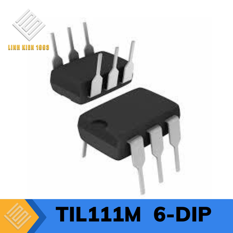 TIL111M Optoisolator Transistor With Base Output 7500 Vrms 1 Channel, 6-DIP