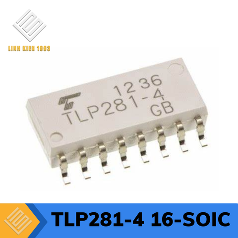 TLP281-4 Optoisolator Transistor Output 2500Vrms 4 Channel ,16-SOIC
