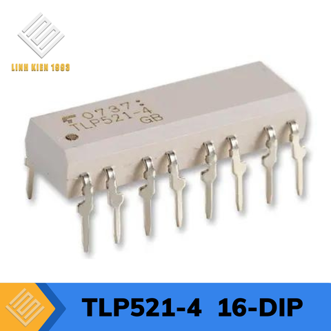 TLP521-4 Optoisolator Transistor Output 2500Vrms 4 Channel, 16-DIP