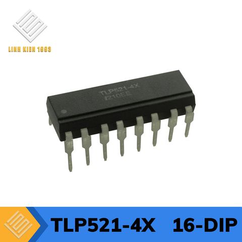 TLP521-4X Optoisolator Transistor Output 5300Vrms 4 Channel, 16-DIP