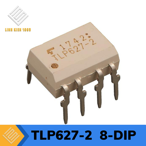 TLP627-2 Optoisolator Transistor Output 5300Vrms 2 Channel, 8-DIP