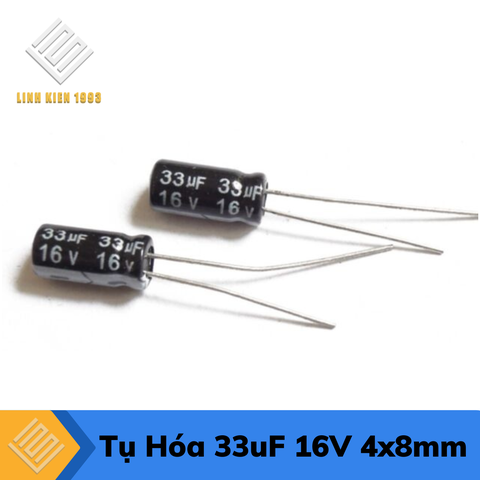 Tụ Hóa 33uF 16V (4x8mm)