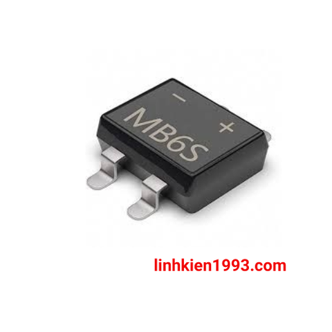 Diode cầu MB6S SOP-4 600V 0.5A