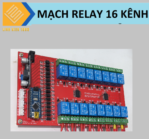 Mạch arduino nano 16 kênh relay 12V