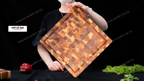 thớt teak, thớt gỗ teak, thớt giá tỵ, thớt thái thịt, thớt nghiến