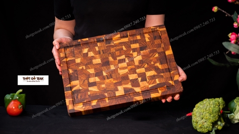 thớt teak, thớt gỗ teak, thớt giá tỵ, thớt thái thịt, thớt nghiến