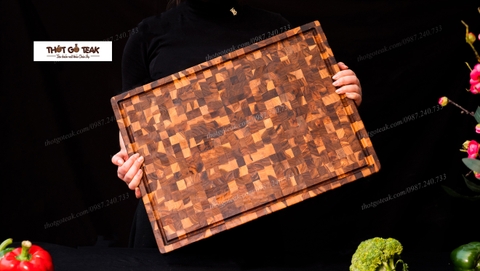 thớt teak, thớt gỗ teak, thớt giá tỵ, thớt thái thịt, thớt nghiến