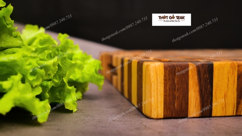 thớt teak, thớt gỗ teak, thớt giá tỵ, thớt thái thịt, thớt nghiến