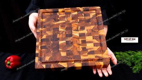 thớt teak, thớt gỗ teak, thớt giá tỵ, thớt thái thịt, thớt nghiến