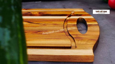 thớt teak, thớt gỗ teak, thớt giá tỵ, thớt thái thịt, thớt nghiến