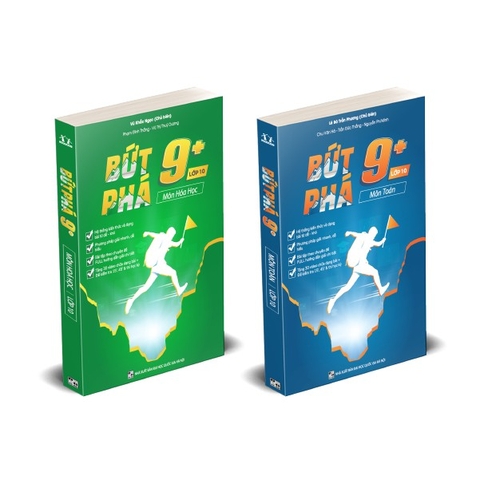 Combo 2 cuốn sách Bứt phá 9+ môn Toán, Hóa lớp 10