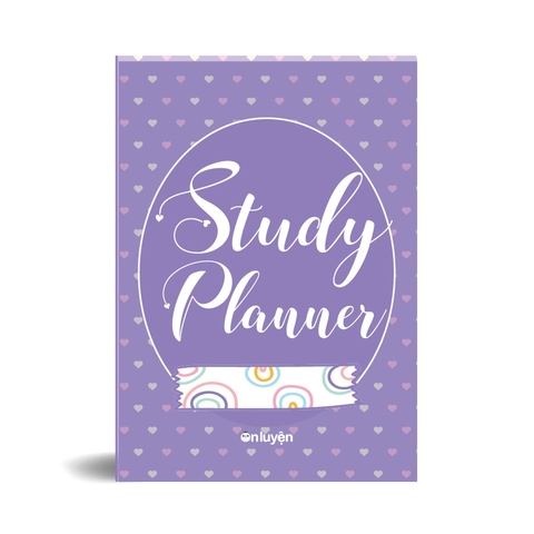 Sổ tay cute kế hoạch học tập 80 trang Study planner Ôn Luyện giao mẫu ngẫu nhiên