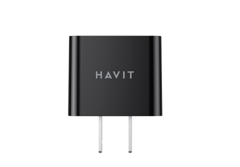 Cốc Sạc 2 Cổng HAVIT H131P, Ai Power, Công Suất Tối Đa 12W - Hàng Chính Hãng (Đen)