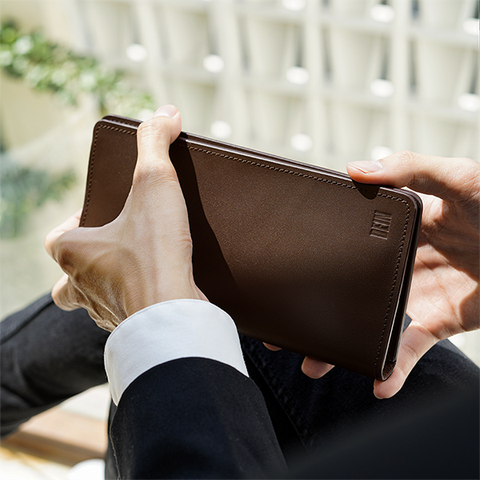 Ví Dài Unisex DEIN® Chất Liệu Da Bò Cao Cấp, Chuẩn Màu Tây Âu LW001 - Hàng Chính Hãng