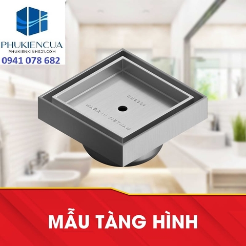 THOÁT SÀN INOX 304 ĐÚC MẶT TÀNG HÌNH ỐP GẠCH, ĐÁ HÃNG SEVENDAYS