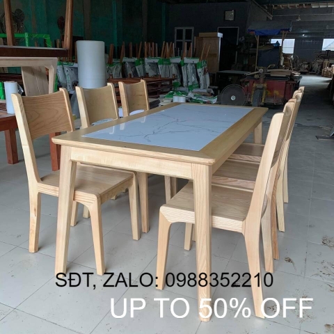 Bàn ăn gỗ sồi