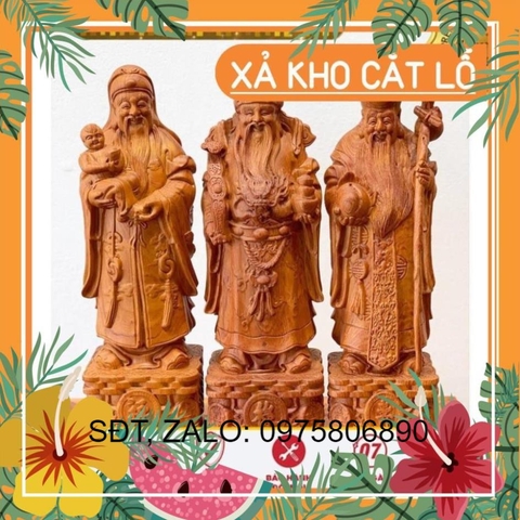 Tượng gỗ giá xưởng tượng tam đa gỗ , phúc lộc thọ top 1 giá rẻ đẹp vip