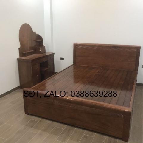 Giường gỗ giáp phản