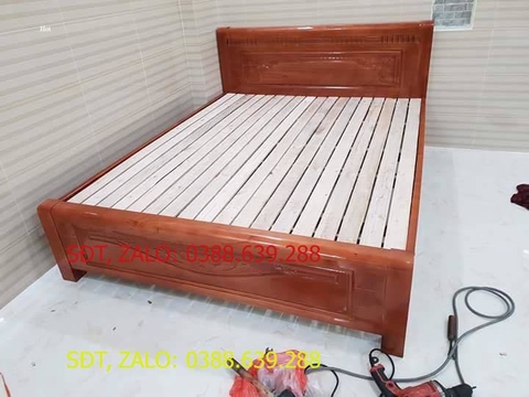 [HCM]Giường Ngủ Size 1m4 x 2m Gỗ Xoan Đào 100% Miễn Phí Lắp Đặt TPHCM