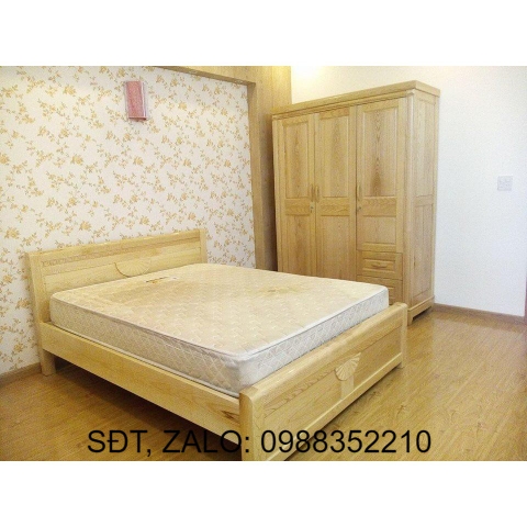 Giường Gỗ Sồi Nga 1m6 Nội Thất