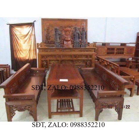 Bộ Bàn Ghế Trường Kỷ Gỗ Gụ